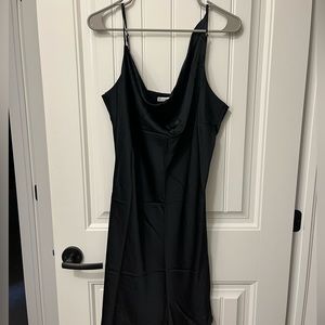 NWT ABERCROMBIE Silk Black Dress